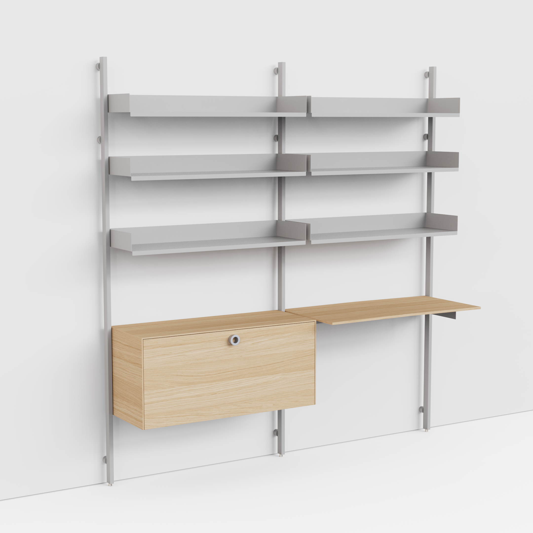 Slot Shelving Double Unit