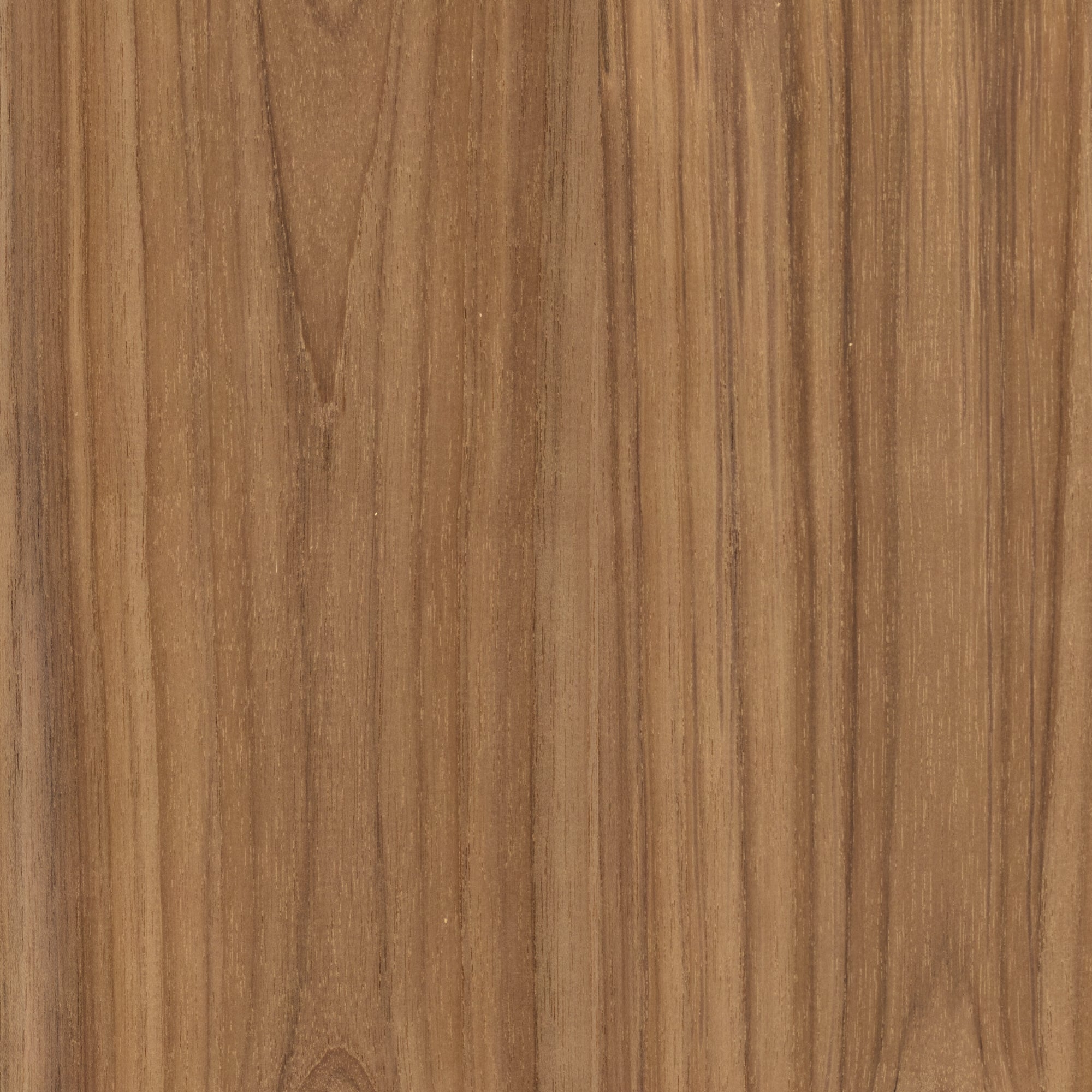A close-up of a Teak wood grain texture with vertical lines and natural tonal variation.
