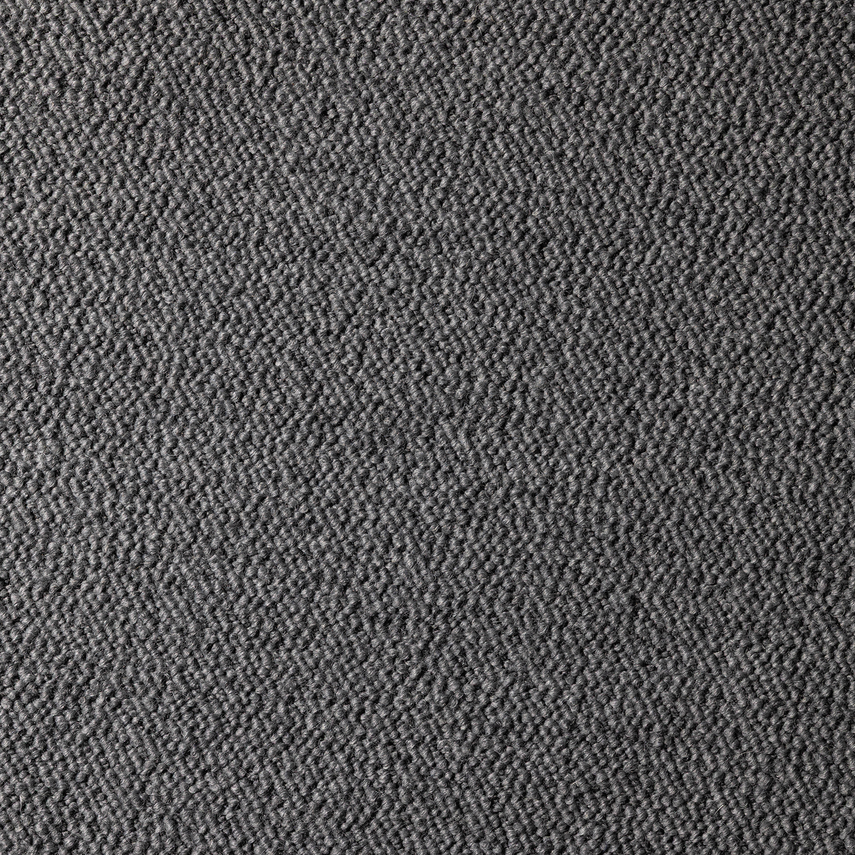 A close-up texture shot of the Grey Turf Boucle fabric, showing a fine knotted woven pattern.