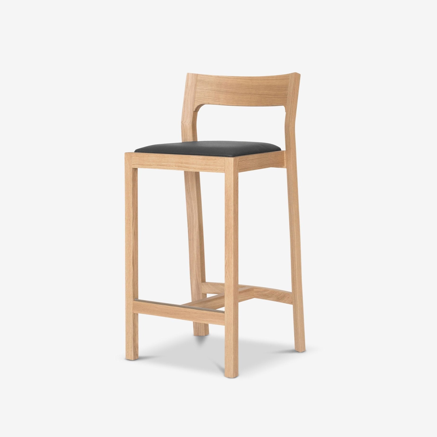 profile-stool-oak-black Case Furniture