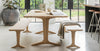 Contemporary dining benches