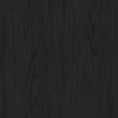 A close up of the Black stained Oak wood grain texture with natural grain showing through the black stain. 