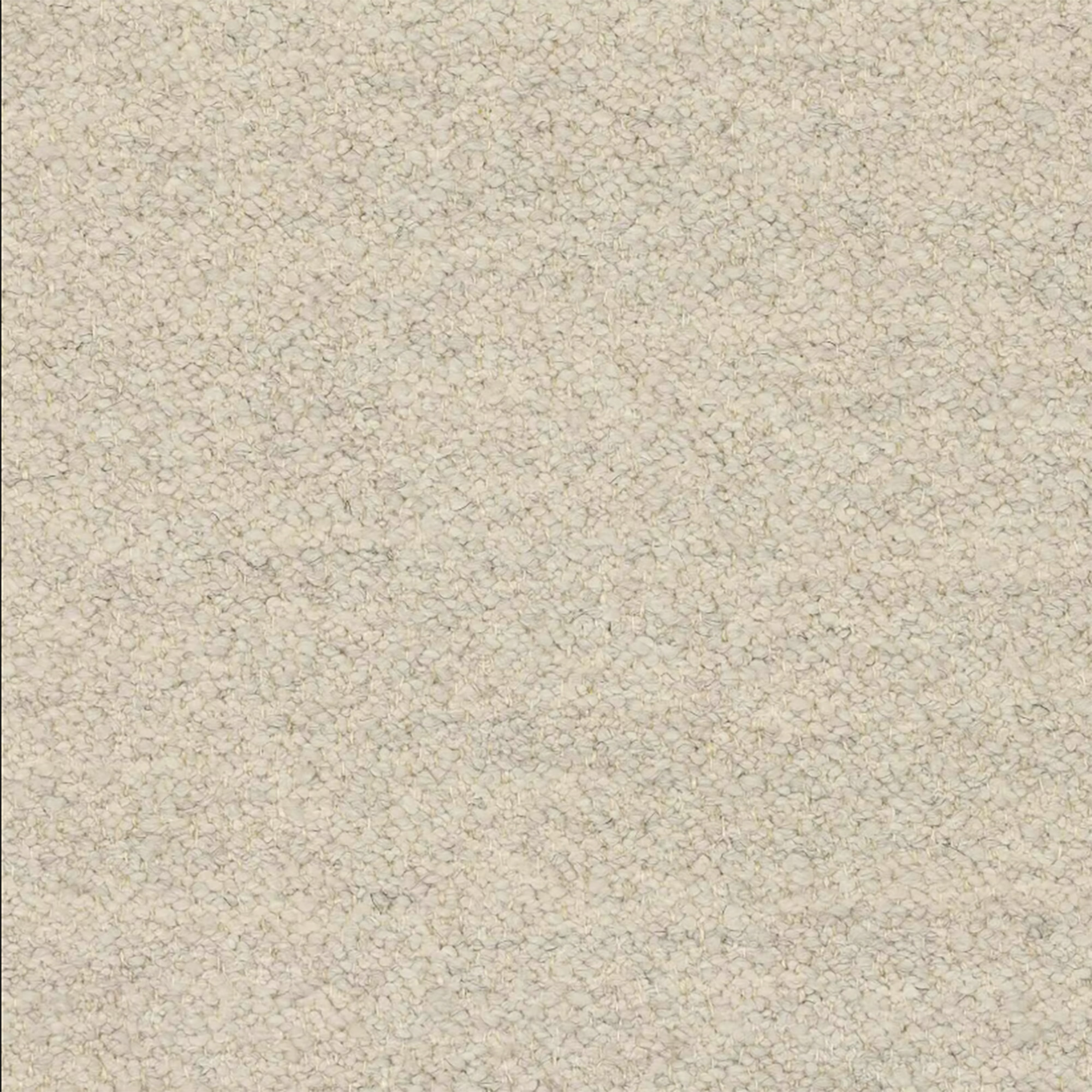 A close-up texture shot of the Chalk Cream Boucle fabric, showing the tightly knotted surface