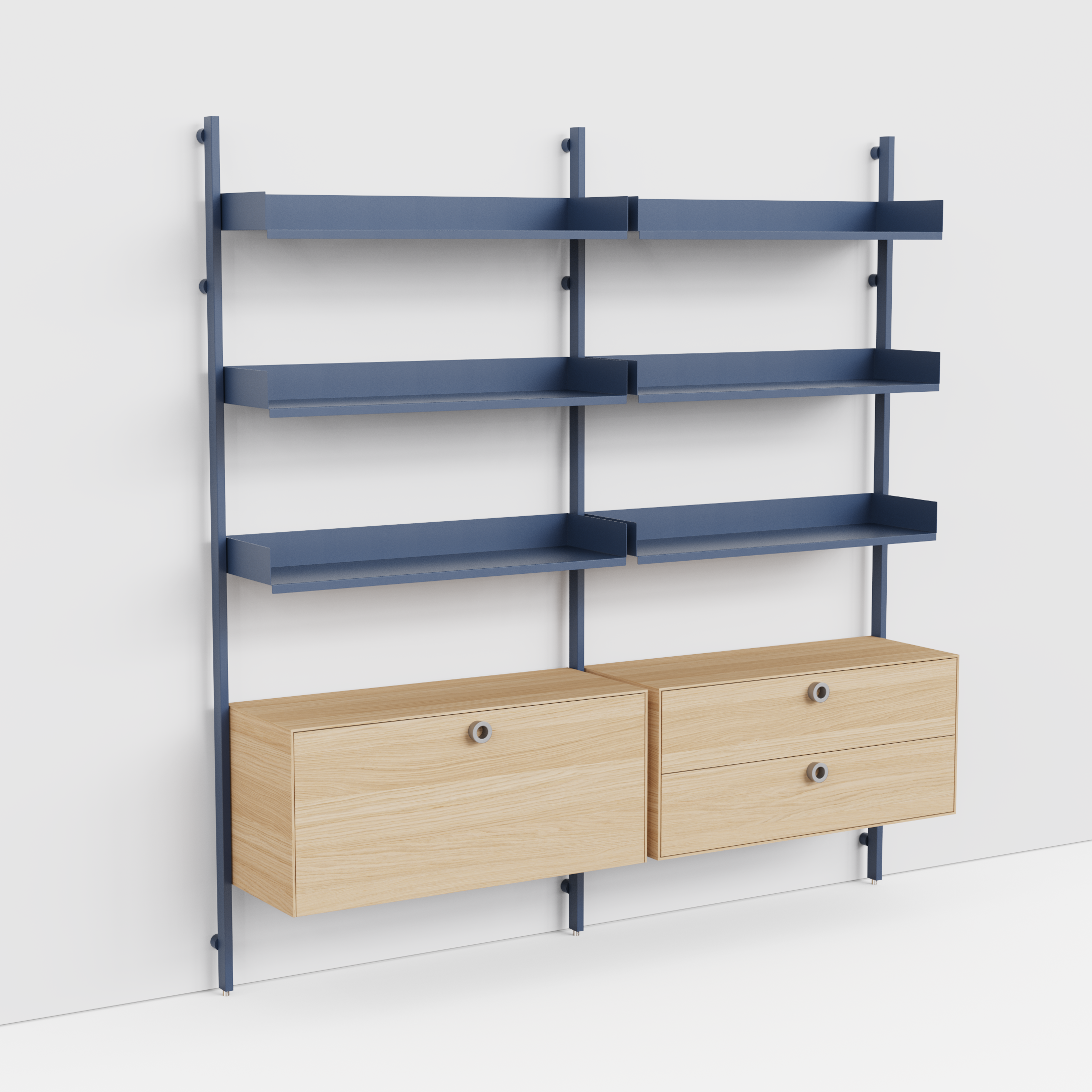 Slot Shelving Double Unit