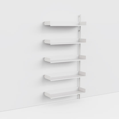 Slot Shelving 900 Extension unit in white in a simple whitespace scene. 