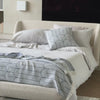 Galeria Bed with Scales furnishings and Soft Table Lamp on Pala Chest