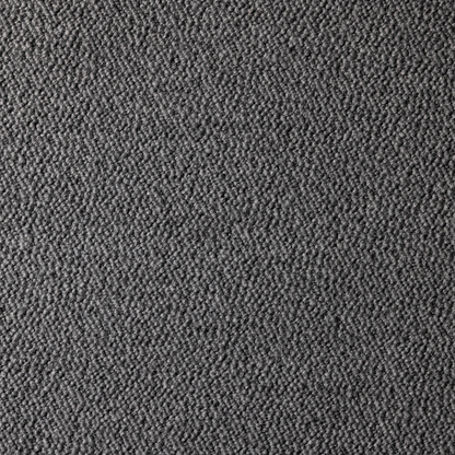A close-up texture shot of the Grey Turf Boucle fabric, showing a fine knotted woven pattern.